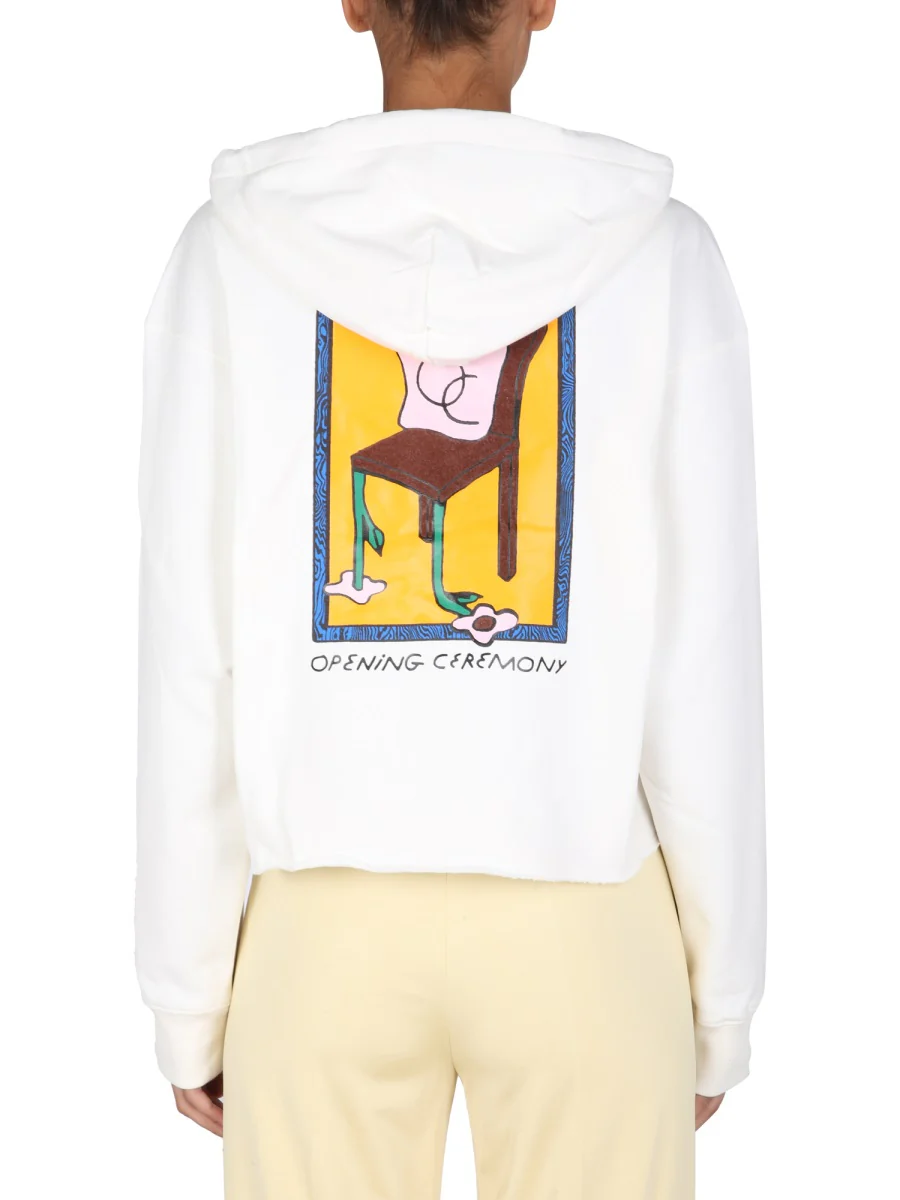 Opening Ceremony Flower Chair Print Hoodie - Image 3