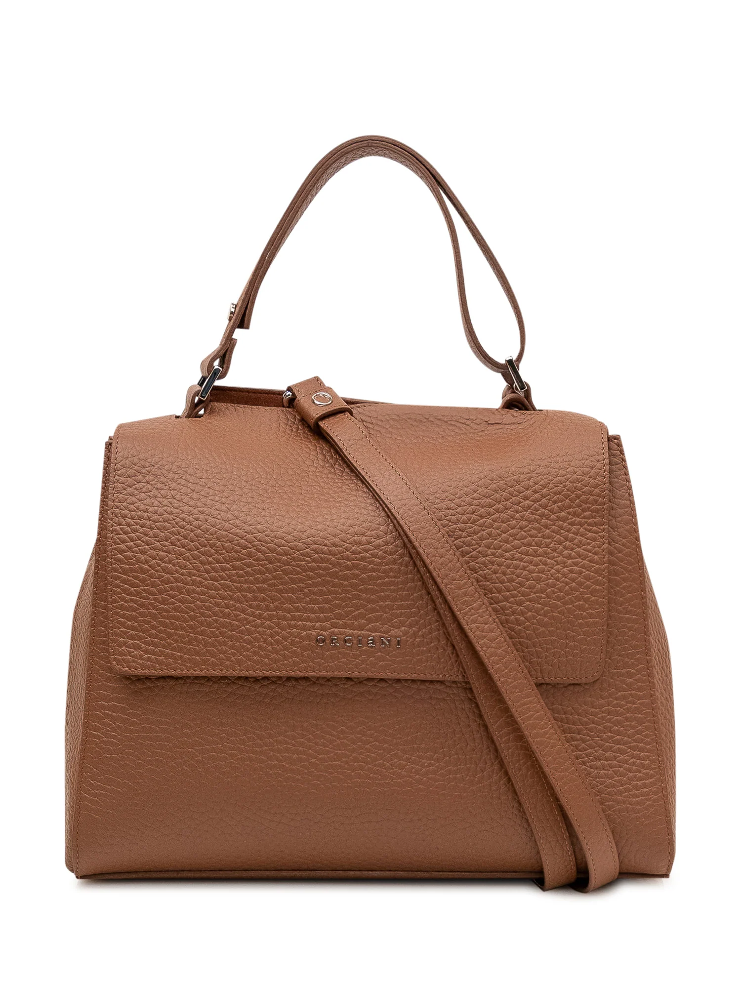 Orciani Mini Soft Shoulder Bag with Artistic Detailing - Image 2