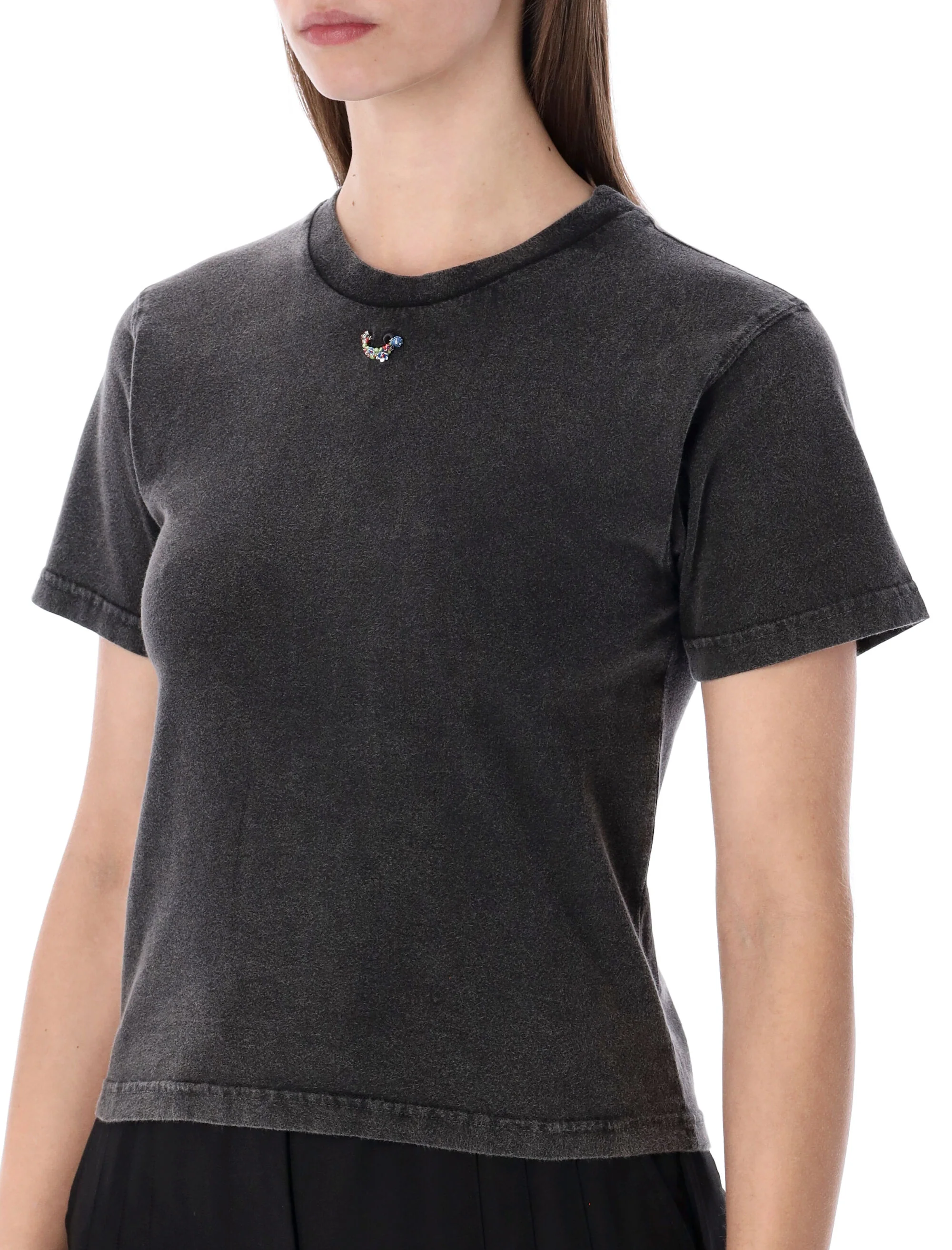 Ottolinger Fitted T-Shirt with Distinctive Neckline - Size S - Image 3