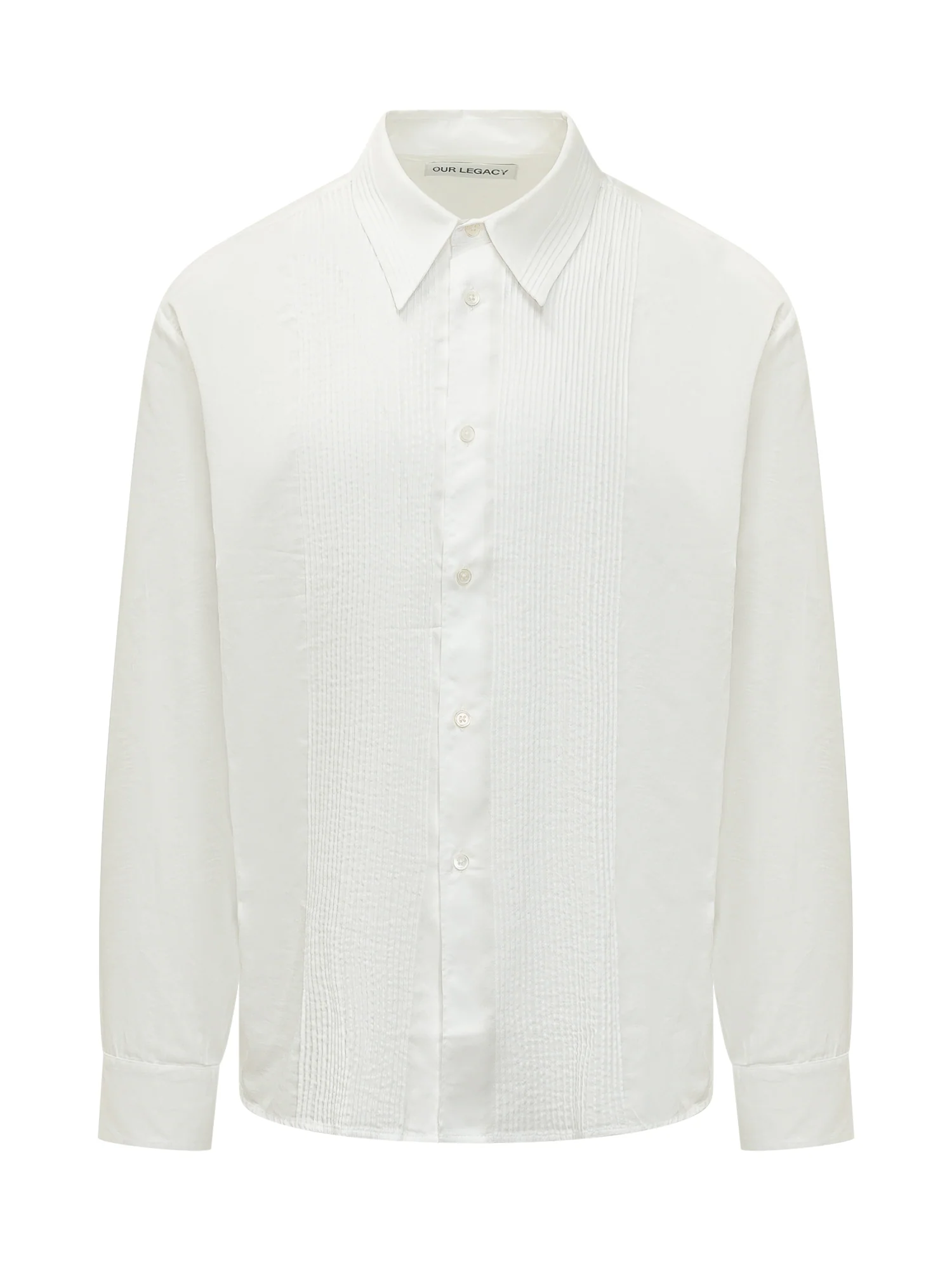 Our Legacy Elegant Mini Shirt with Pleated Accent