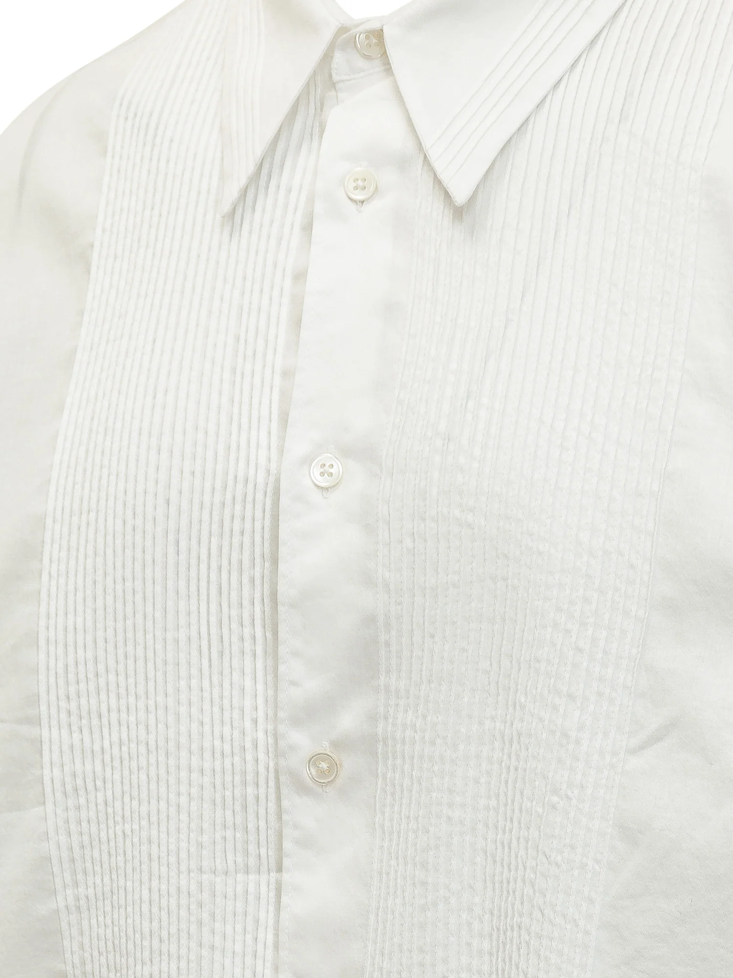 Our Legacy Elegant Mini Shirt with Pleated Accent - Image 3