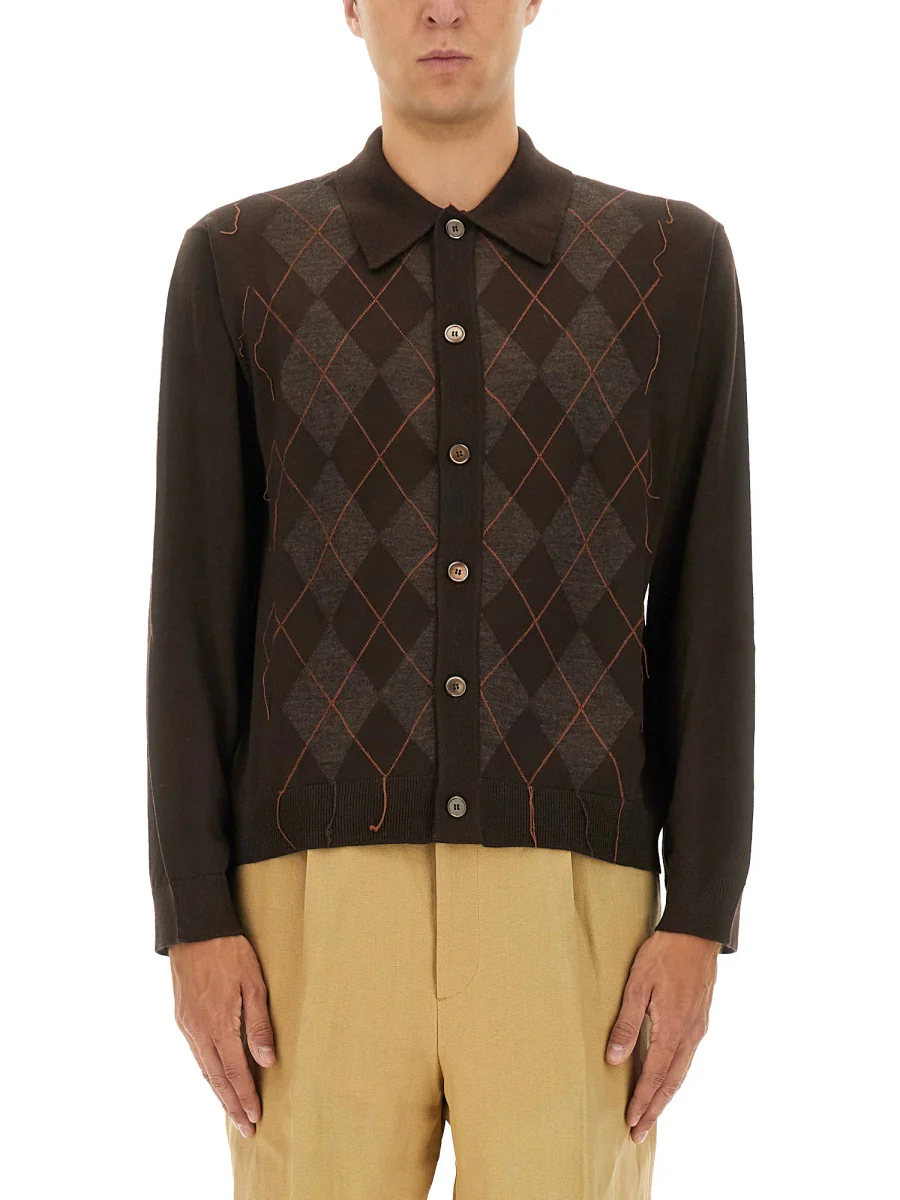 OUR LEGACY Evening Polo - Argyle Fine Wool - Image 5