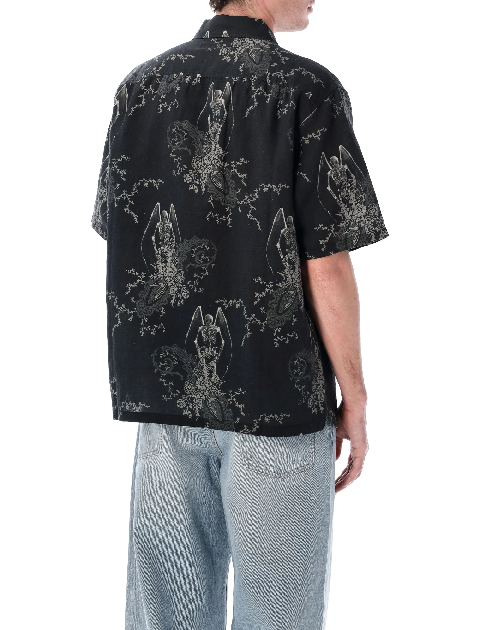 Our Legacy Every Shirt Shortsleeve Death Paisley Print Cotton Linen - Image 2
