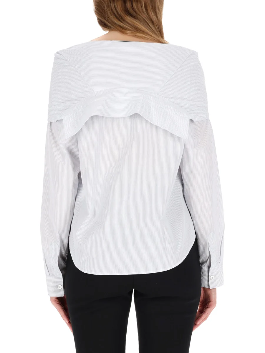 OUR LEGACY Kaonashi Shirt Diner Pinstripe Super Poplin - Image 3