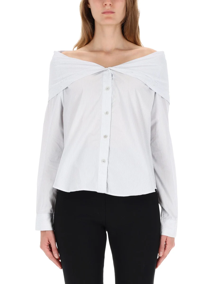 OUR LEGACY Kaonashi Shirt Diner Pinstripe Super Poplin - Image 5