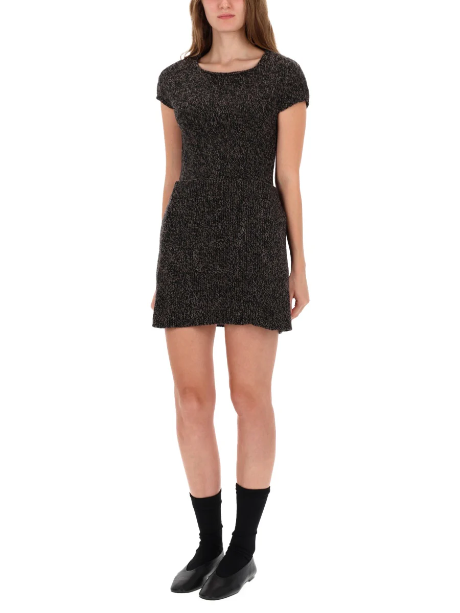 OUR LEGACY Sculpt Skirt in Bear Twist Mouline Wool - Image 6