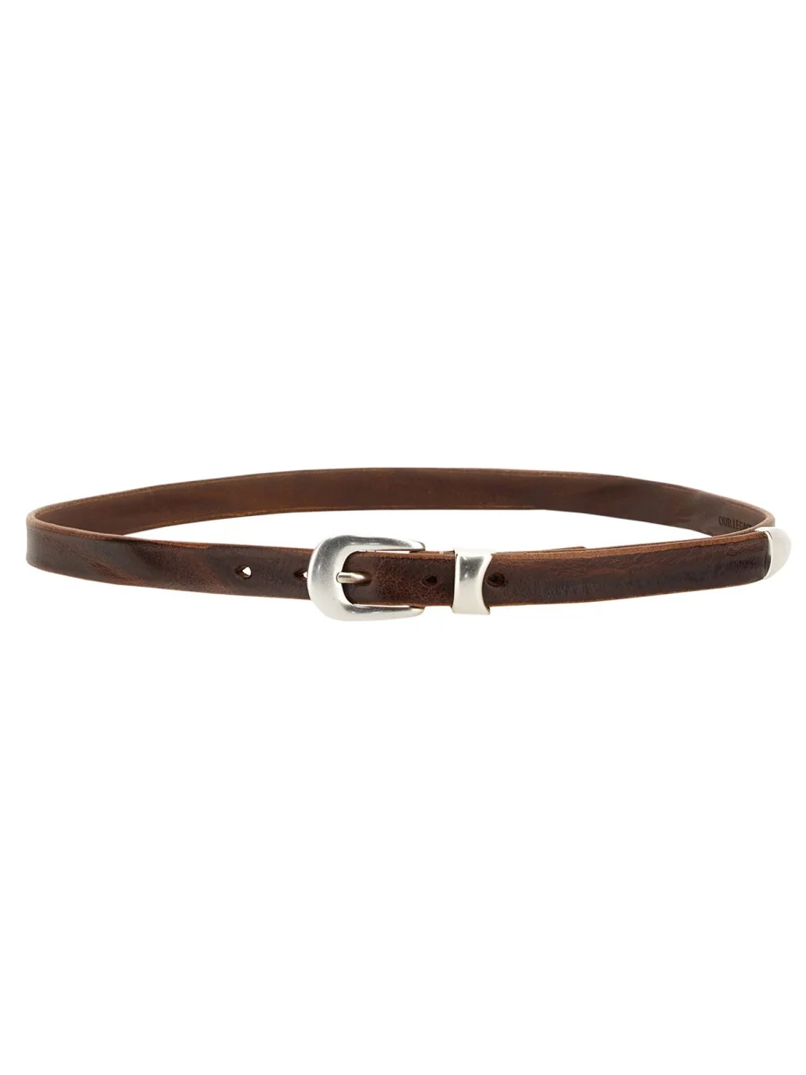 OUR LEGACY Western Leather Buckle Belt - Image 6