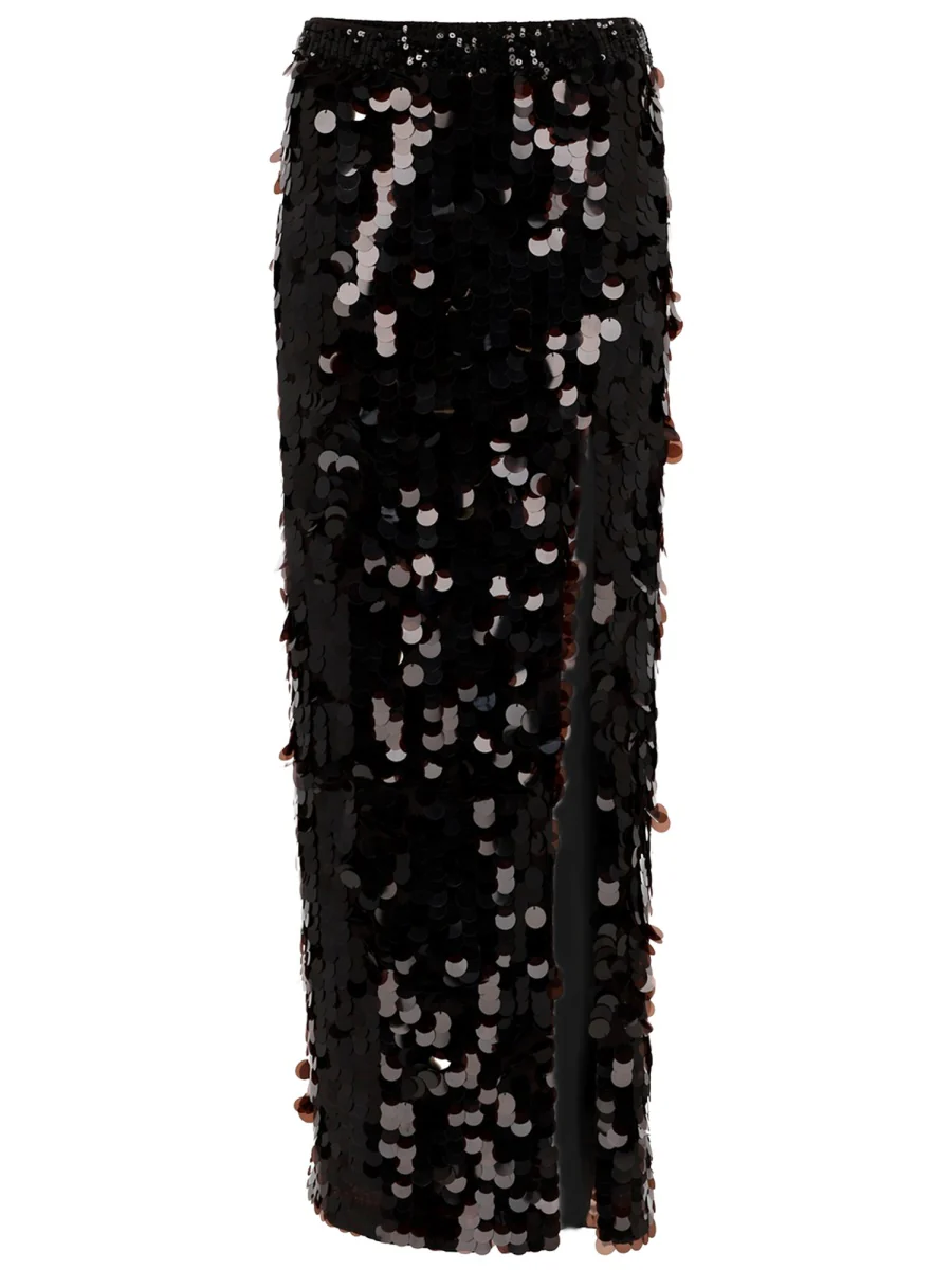 P.a.r.o.s.h. Stylish Mini Skirt with Artistic Print