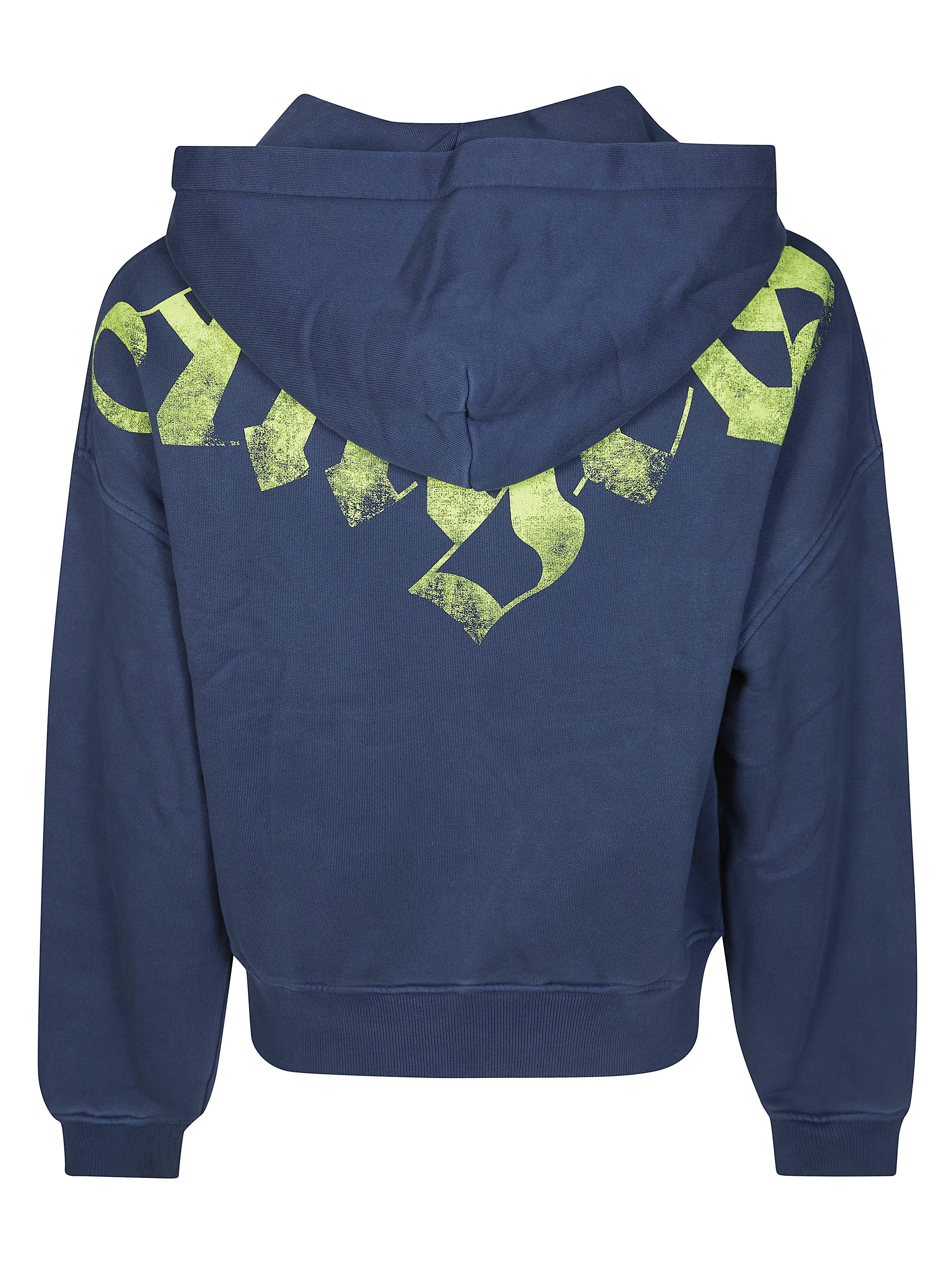 Palm Angels Big Neck Logo Zip Loose Hoodie - Image 2