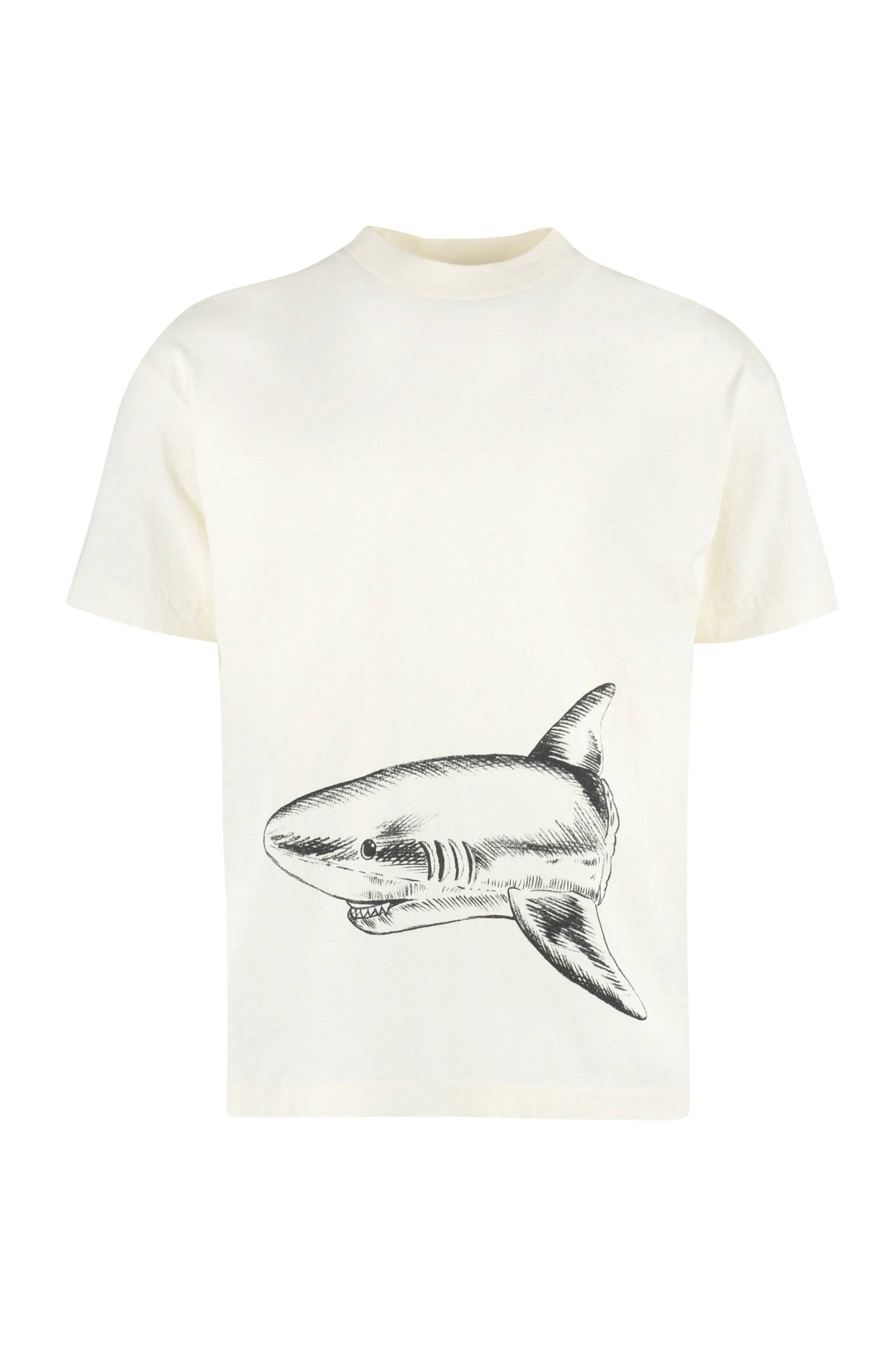 Palm Angels Cotton CrETHEstanesedew-neck T-shirt