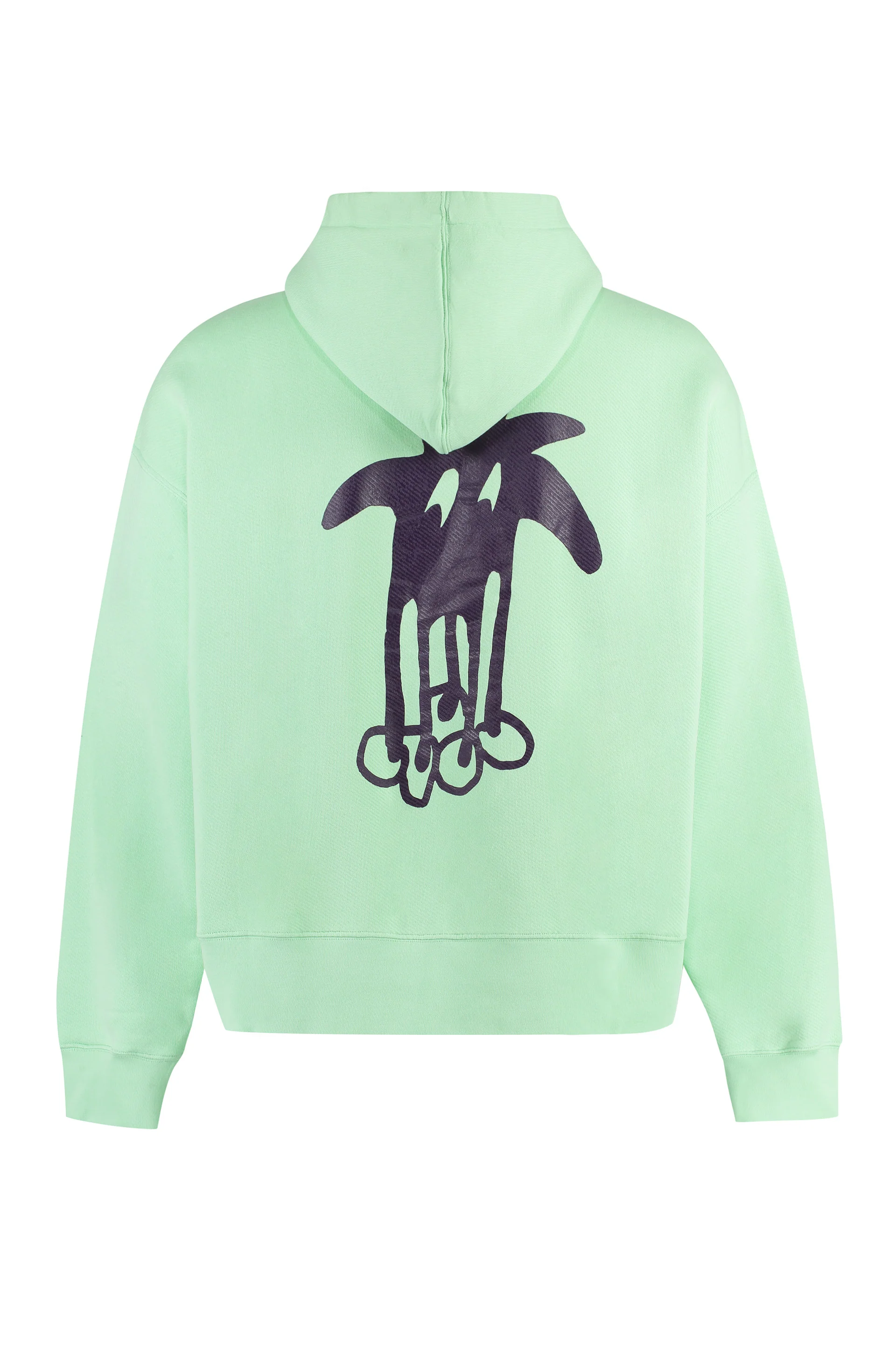 PALM ANGELS Douby Logo-print Cotton Hoodie - Image 2