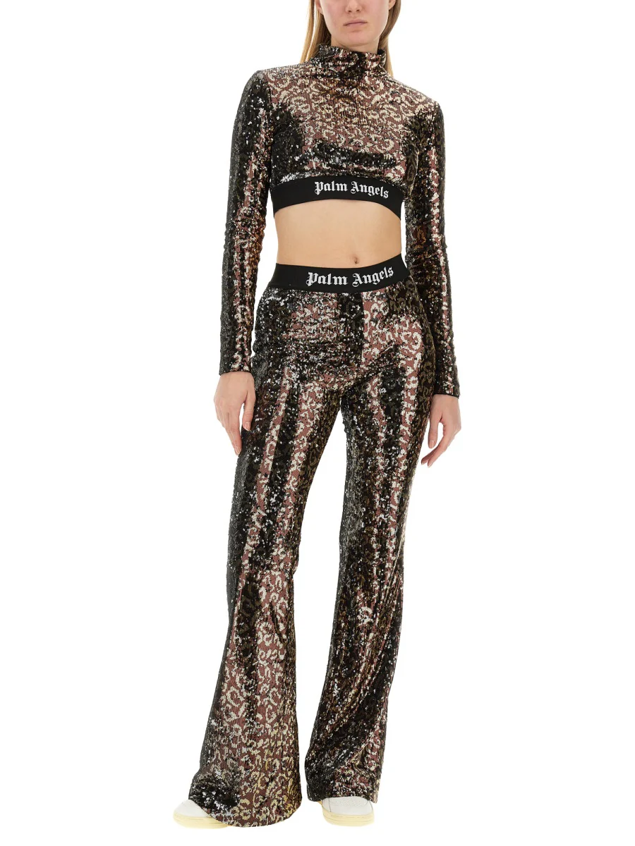 PALM ANGELS Flare Fit Pants - Image 2