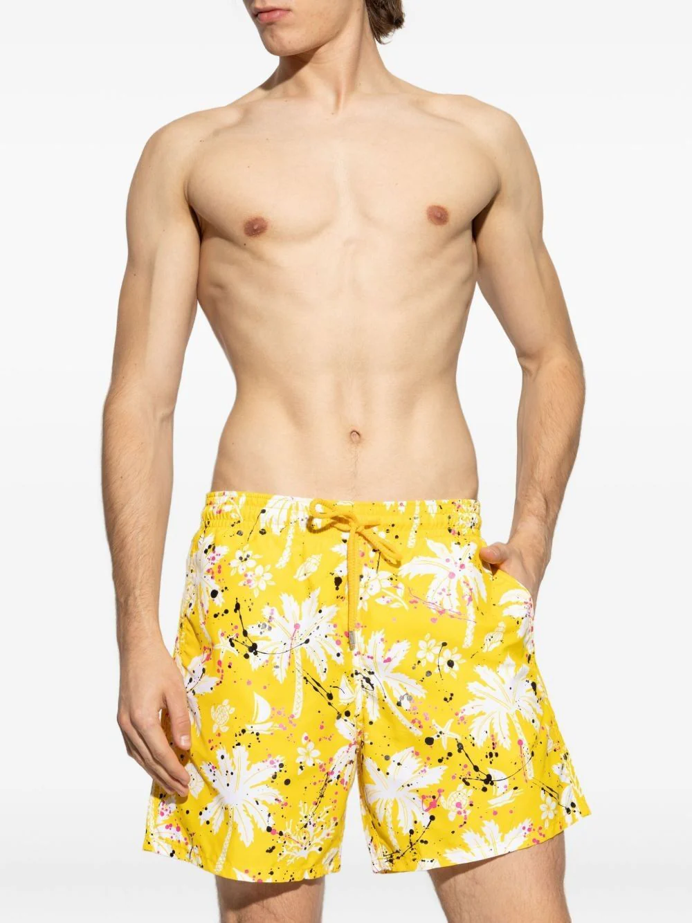 Palm Angels Hawaiian Paint-Inspired Beachwear for Men - Image 2