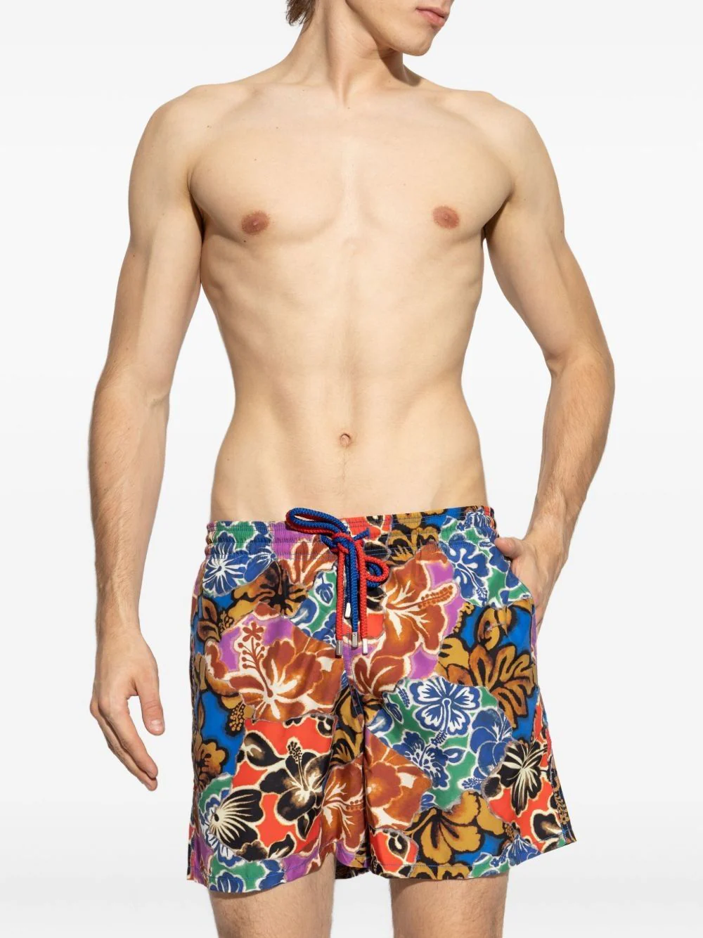 Palm Angels Hawaiian Paint Splash Board Shorts - Image 2