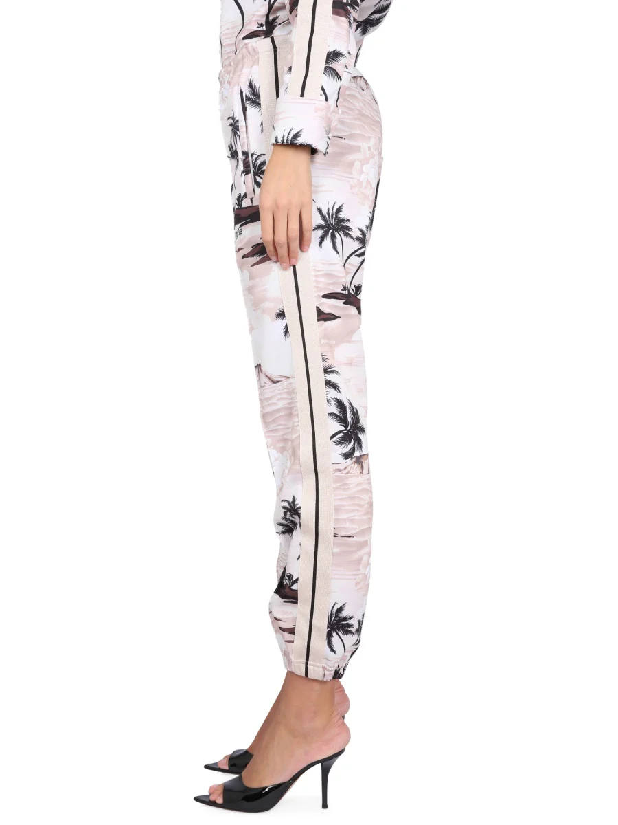PALM ANGELS ISLAND PRINT PANTS in TECHNICAL FABRIC - Image 3