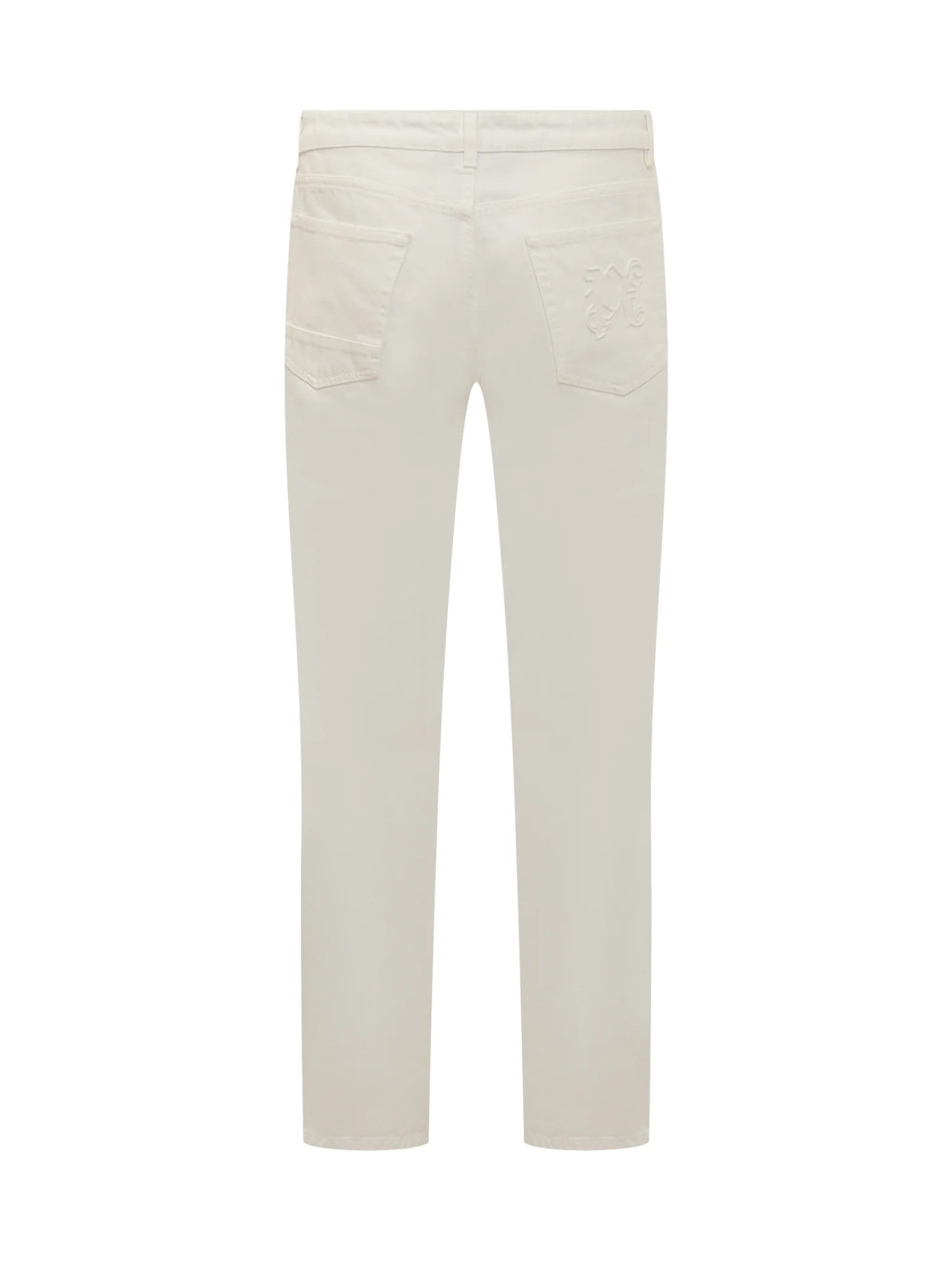 Palm Angels Jet-Set Monogram Paint Jeans - Image 2