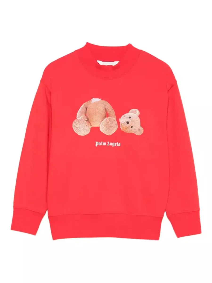PALM ANGELS Kids Bear-print Sweatshirt - Image 2