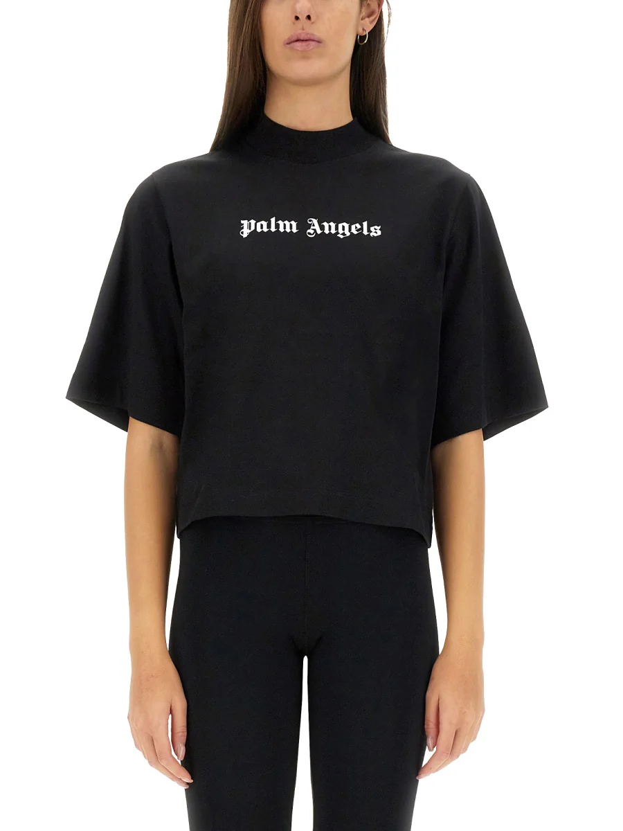 PALM ANGELS Logo-print T-shirt