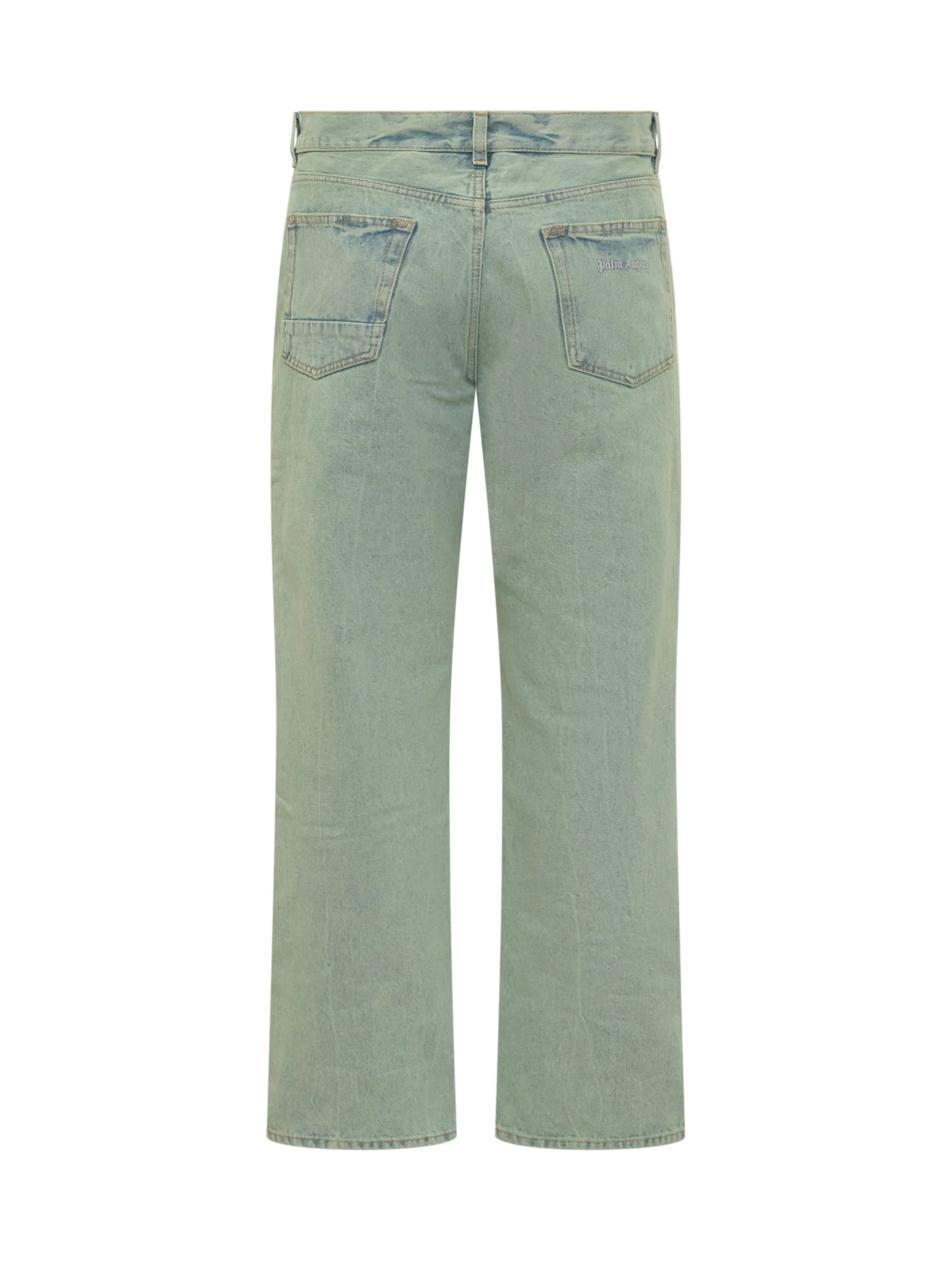 Palm Angels Mini Distressed OverDane Jeans - Image 2