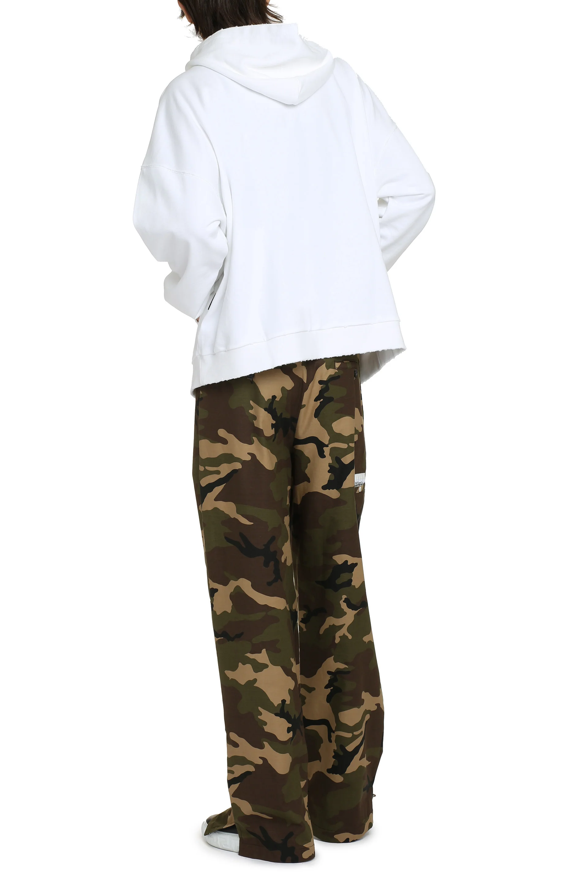 PALM ANGELS Monogram-embroidered Cotton Hoodie - Image 6