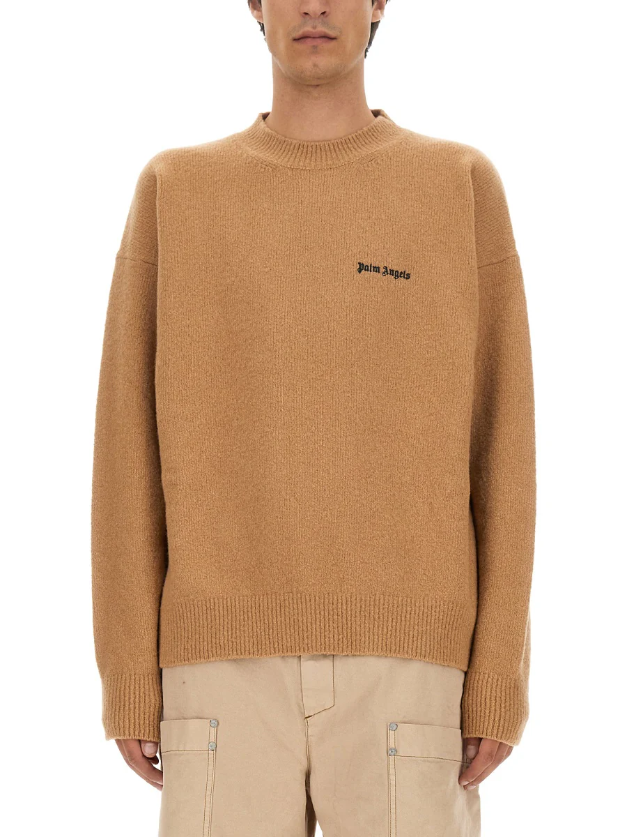 Palm Angels Regular Fit T-Shirt with Logo
