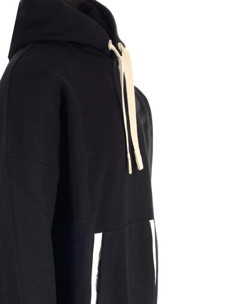 PALM ANGELS Sartorial Tape Cotton Hoodie - Image 3