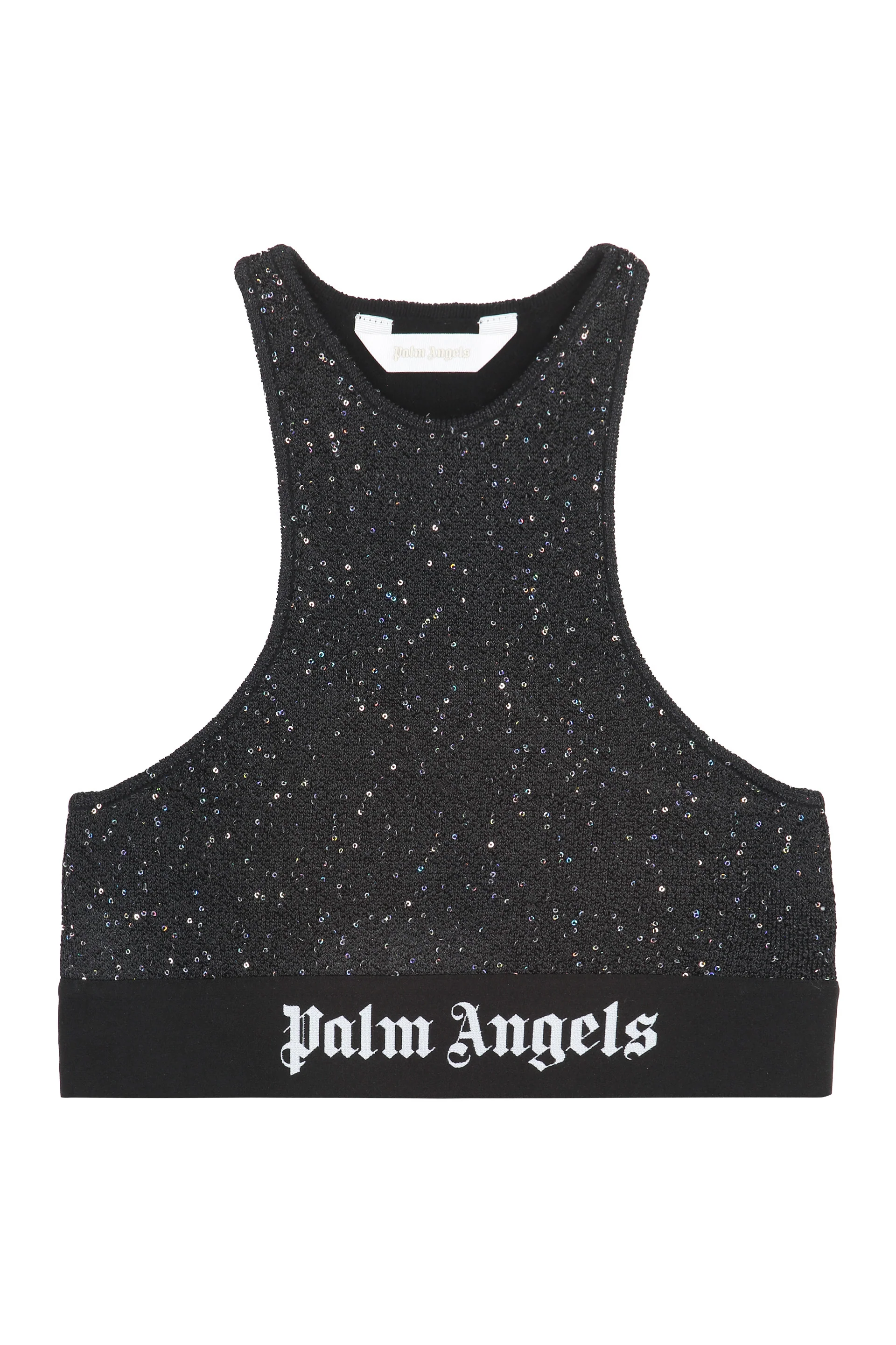 PALM ANGELS Soiree Logo-print Crop Top - Image 3