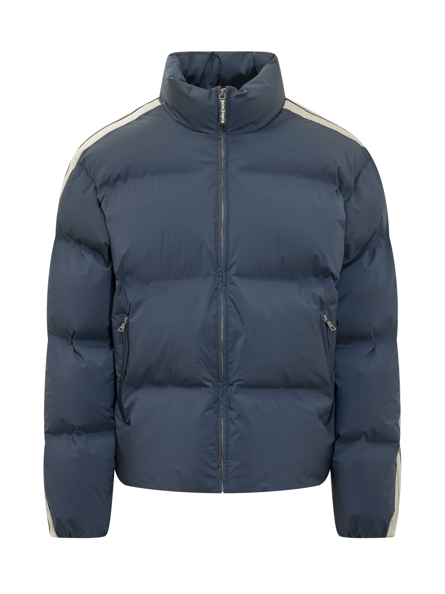 Palm Angels Zip Neck Puffer Jacket with Logo