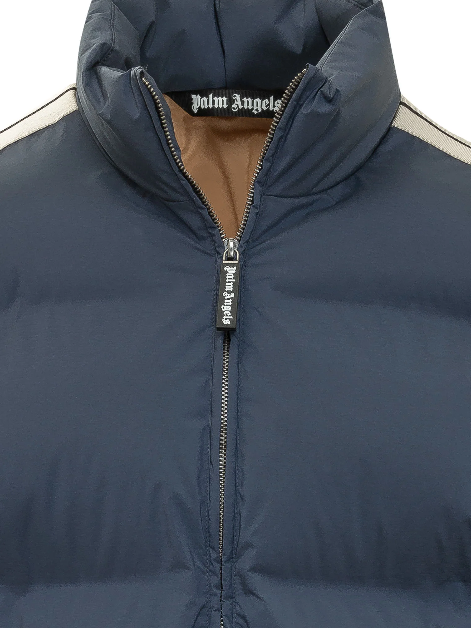 Palm Angels Zip Neck Puffer Jacket with Logo - Image 4