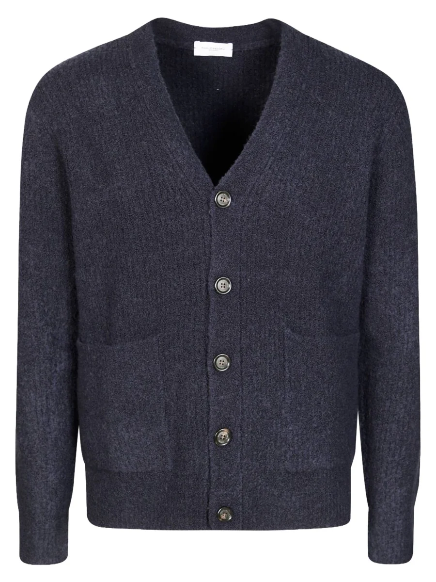 Paolo Pecora Milano Men's Stylish Multi-Pattern Wool Blend Sweater