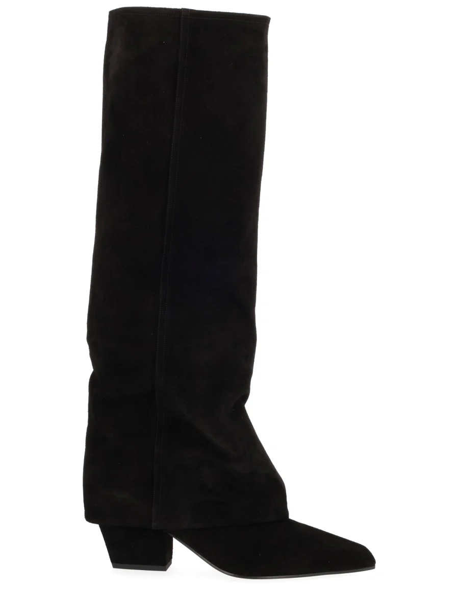PARIS TEXAS Pointed Suede Boots - Image 5