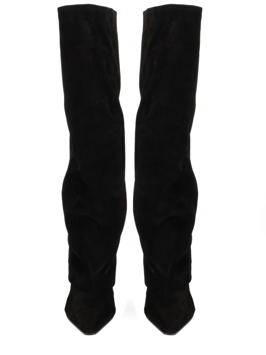 PARIS TEXAS Pointed Suede Boots - Image 6