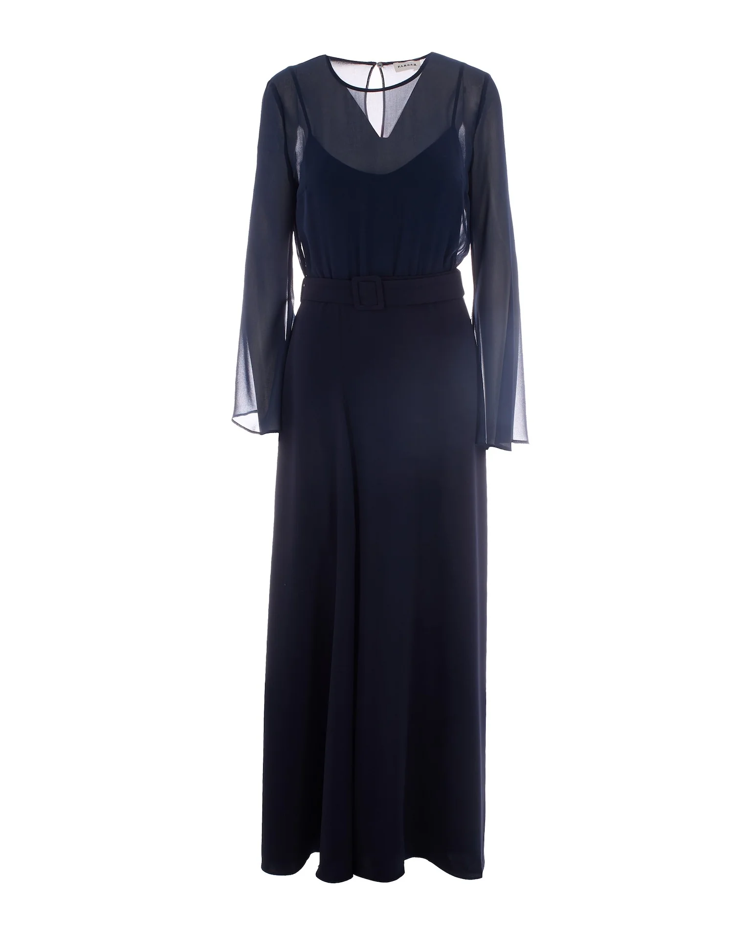 Parosh Crew-neck Maxi Dress