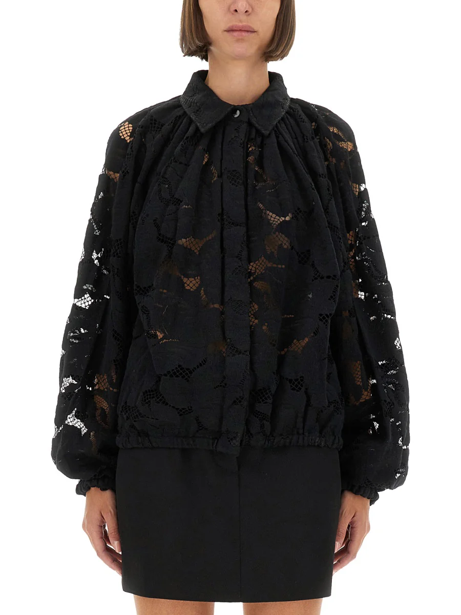 PATOU Balloon-sleeve Lace Blouse - Image 5