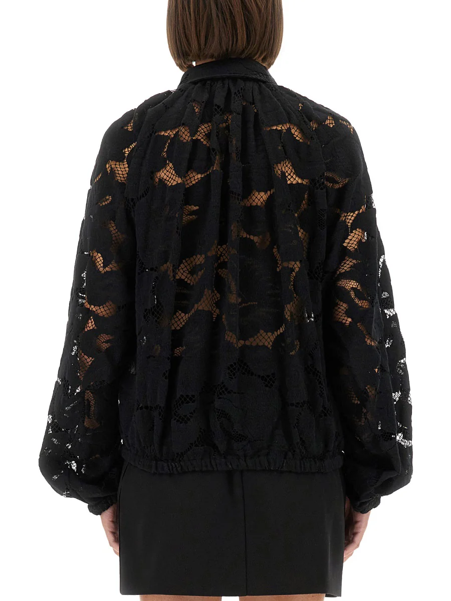 PATOU Balloon-sleeve Lace Blouse - Image 7