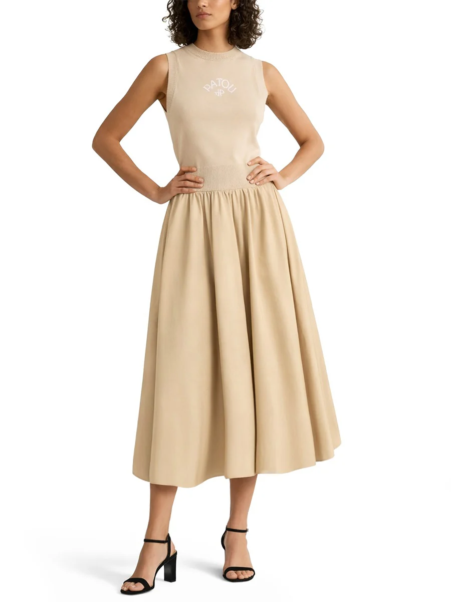 PATOU Maxi Skirt in Organic Cotton - Image 3
