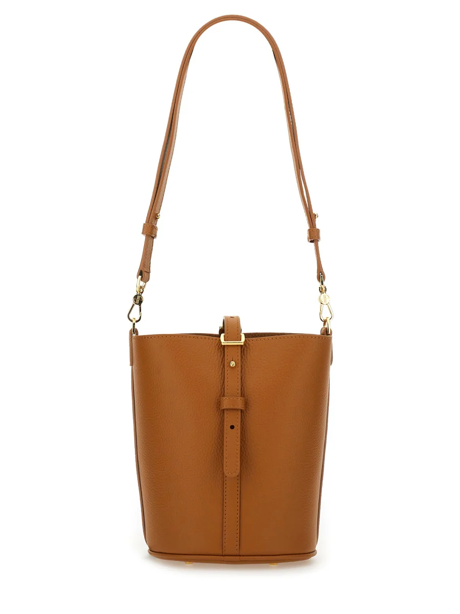 PATOU Small JP Bucket Bag in Leather and Canvas - Image 5