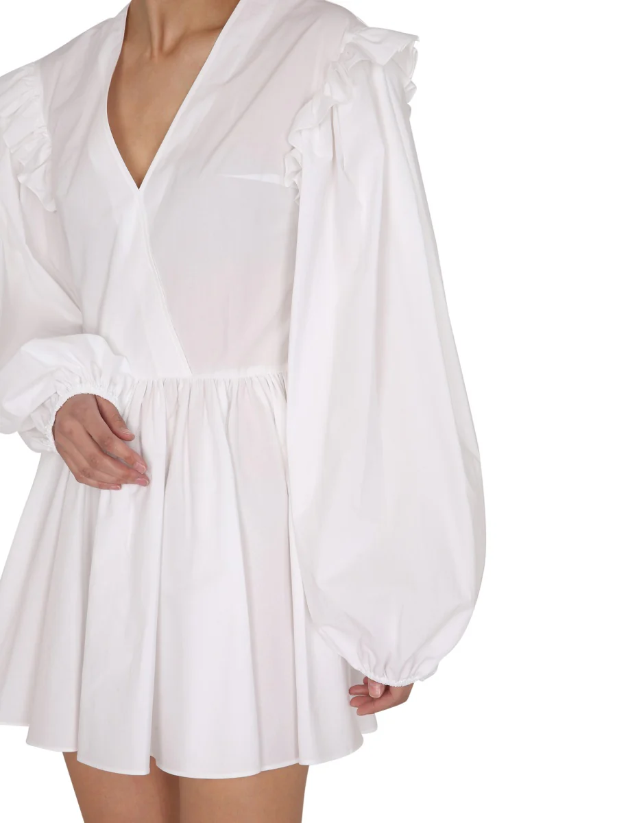 PATOU V-neck Cotton Dress - Image 4