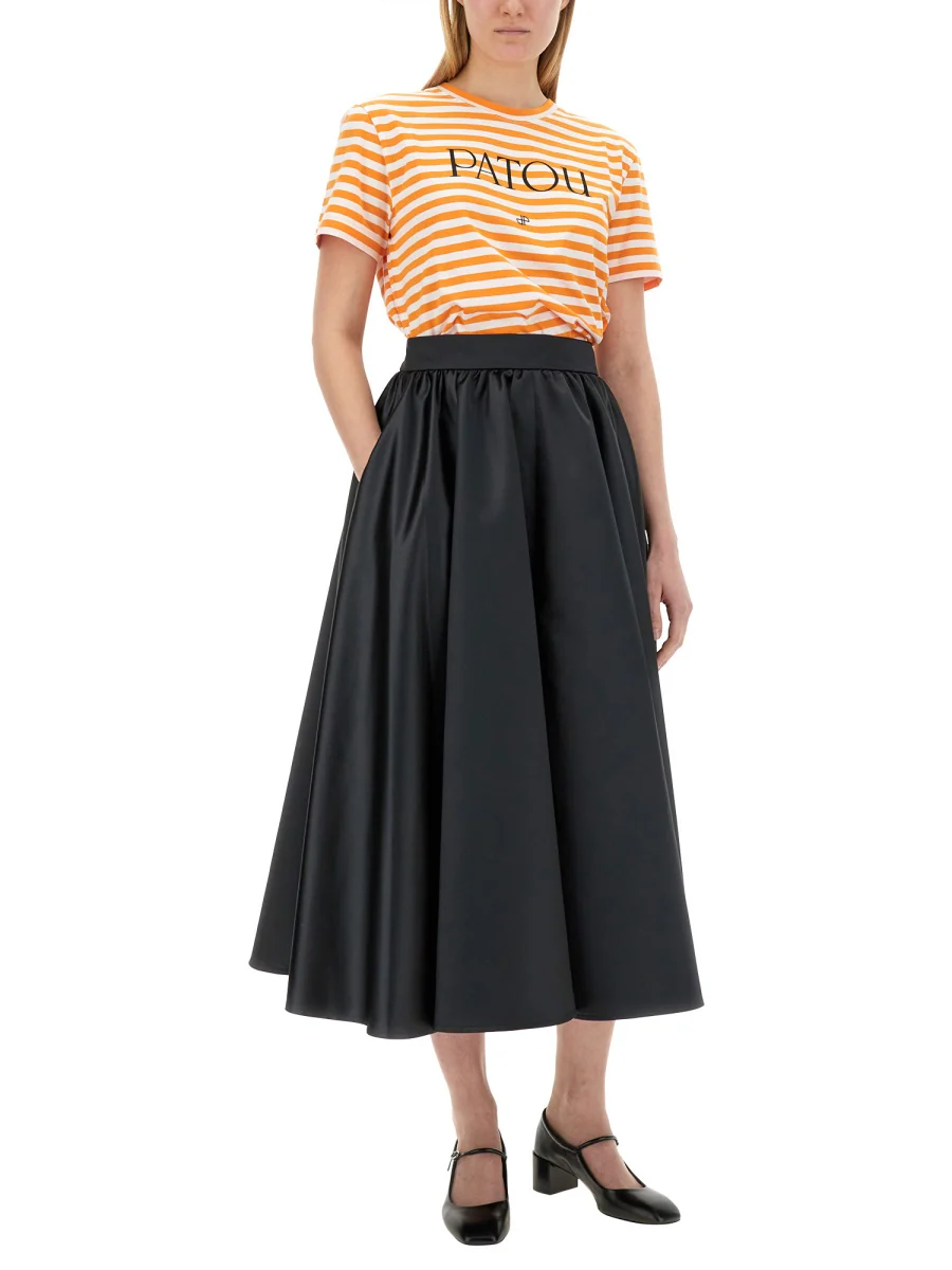 PATOU Volume Satin Midi Skirt - Image 2
