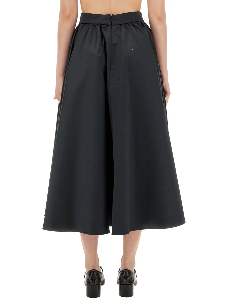 PATOU Volume Satin Midi Skirt - Image 3
