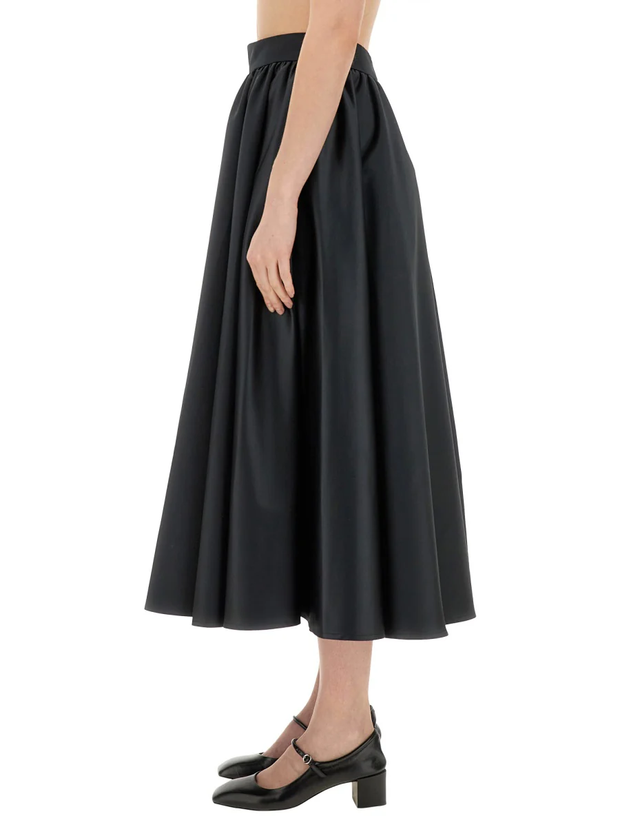 PATOU Volume Satin Midi Skirt - Image 4