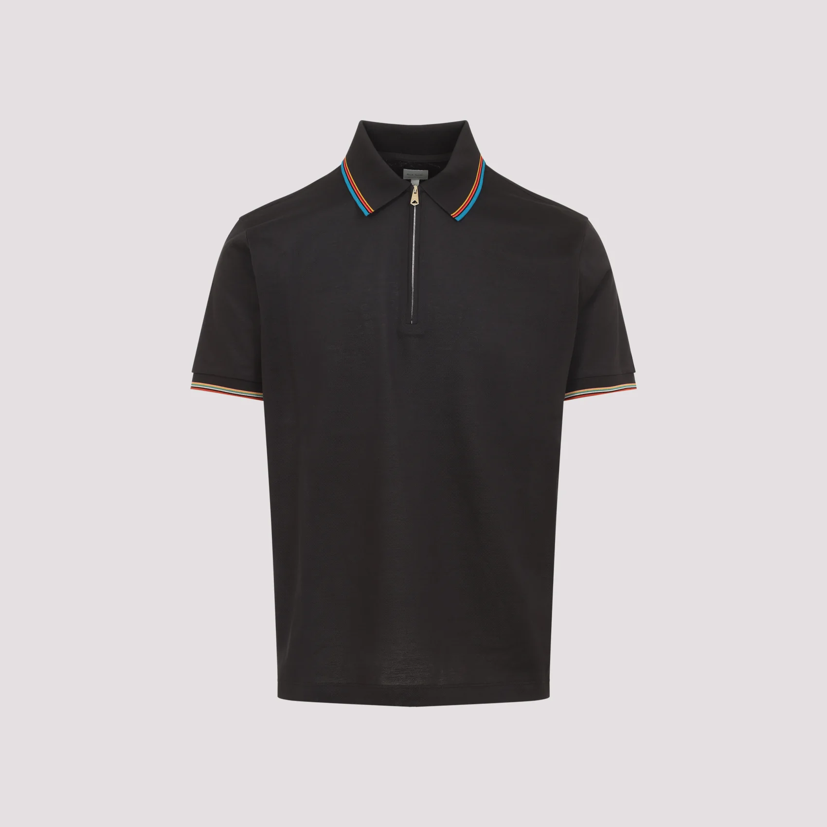 Paul Smith Cotton Stripe Trim Polo Shirt - Image 3