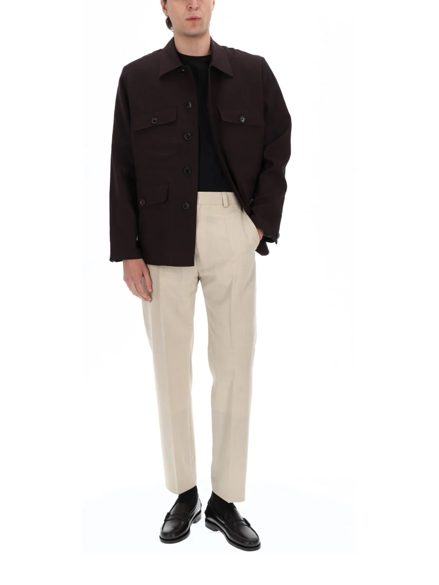 PAUL SMITH Linen Patch-Pocket Unlined Blazer - Image 3
