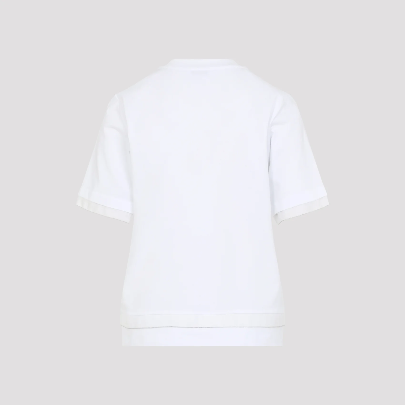 Peserico Cotton Jersey and Organza T-shirt - Image 4