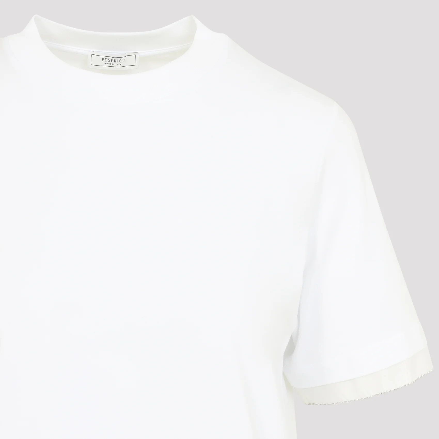 Peserico Cotton Jersey and Organza T-shirt - Image 6