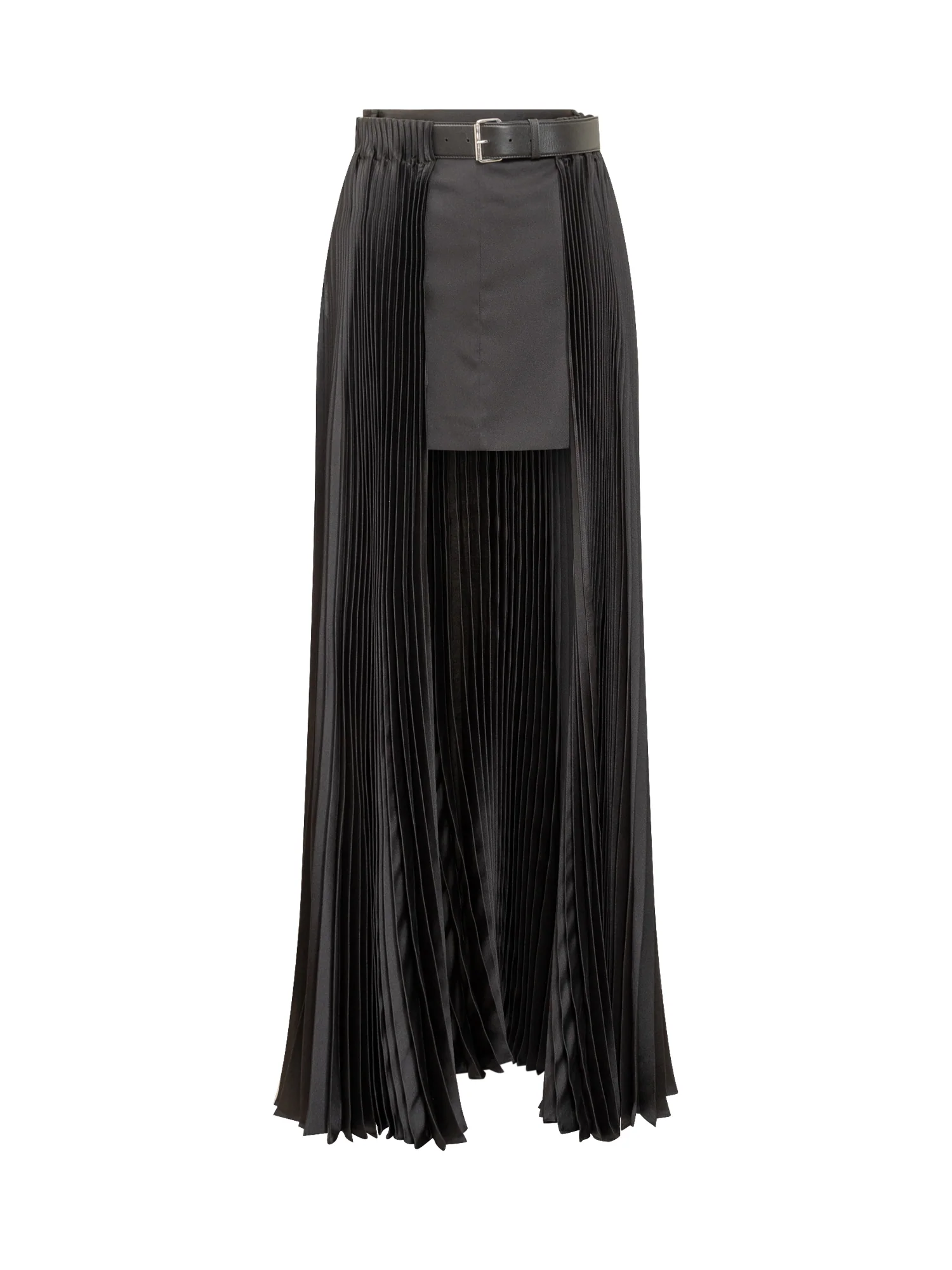 Peter Do Belted Mini Skirt with Pleated Design
