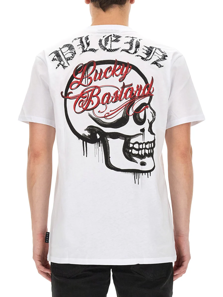 PHILIPP PLEIN Logo-Printed Crewneck T-Shirt - Image 3