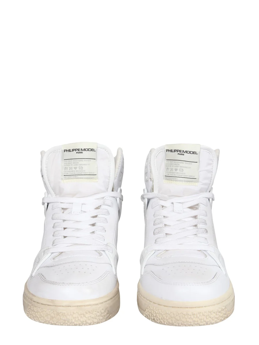 PHILIPPE MODEL High-top Leather Sneakers - Image 2