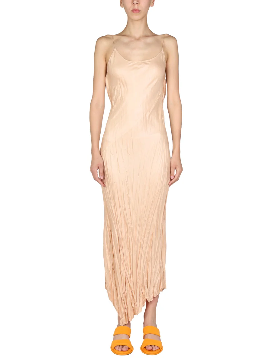 PHILOSOPHY DI LORENZO SERAFINI Asymmetric Pleated Midi Dress