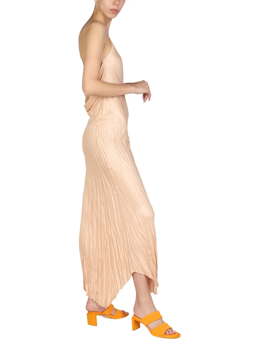 PHILOSOPHY DI LORENZO SERAFINI Asymmetric Pleated Midi Dress - Image 2
